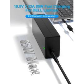 65W Inspiron 15 3520 Charger for Dell Inspiron 3000 3511 3525 3510 3521 3530 3535 3540 3501 3195 3520 5400 7590 3511 Inspiron 16 5630 5620 5625 5635 Laptop Power Supply Cord