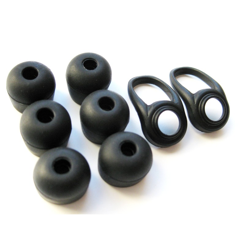 6 Large Earbuds Eartips and 2 Stabilizers Helpers Set Compatible