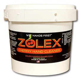 Water-Activated - Cherry Hand Cleaner - Four (4) Shop-sized 3lb Tubs with Dispenser Nail Comfort