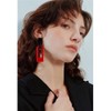 Boho Lightweight Retro Simple Acrylic Splicing Rectangle Earrings for Women