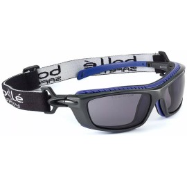 Bollé Bolle Baxter Safety Glasses Goggles ANSI Z87+ Work Eyewear Choose Color - Smoke Platinum Anti-Fog Lens