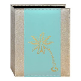 Pioneer Photo Albums Gold Design Embossed Seagrass Photo Album, Crystal Palm