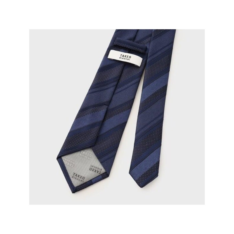 TAKEO KIKUCHI Necktie Made in Japan Shadow Stripe Silk Tie