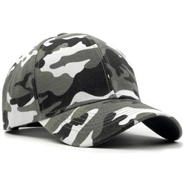 JJiaoLinin Men Women Camouflage Baseball Cap,Boys Camouflage Baseball Caps Camo Casual Camo Baseball Cap Mens Boys Army Camouflage Baseball Cap for Outdoor Camping Fishing Hip Hop Sports (Grey)