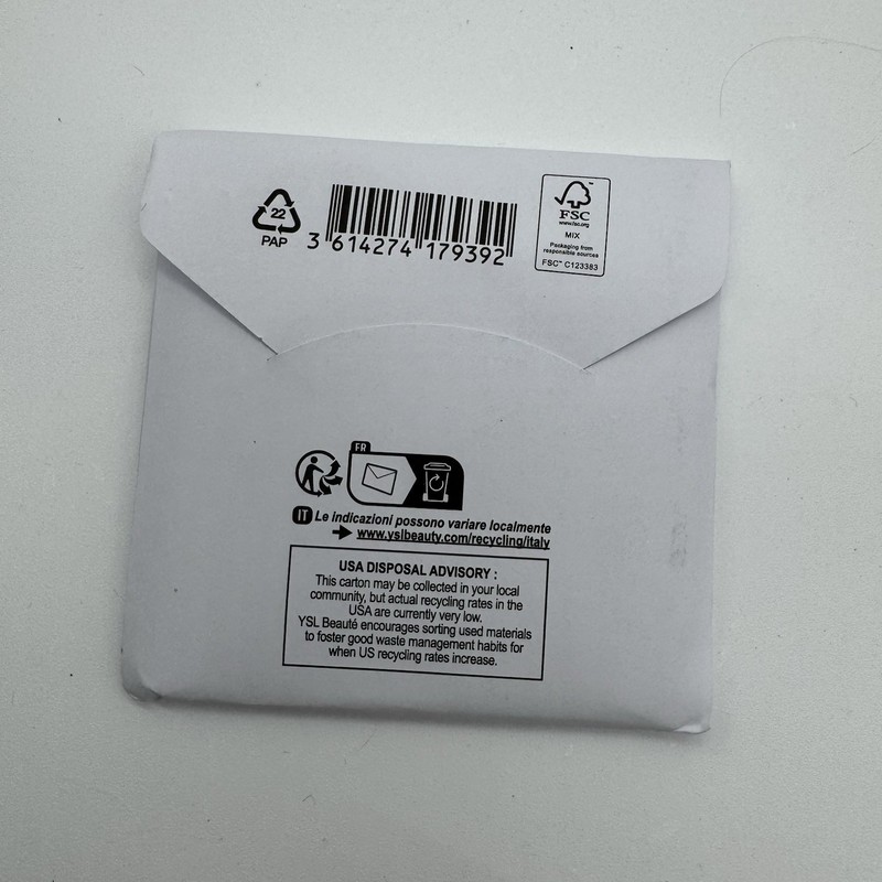 YVES Saint Laurent Beauty Mirror Black With Gold Trim &