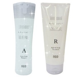 Number Three Muliam Crystal Medicated Shampoo A, 8.5 fl oz (250 ml) & Medicated Treatment R, 7.1 oz (200 g) Set