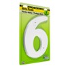 Hy-Ko 6" Plastic House Number, Modern Raised Numbers for Exterior