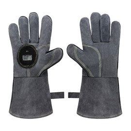 BBQ Gloves Heat Resistant Gloves Welding Gloves Fireplace Gloves Oven Mitt Corkscrew Function Barbecue Gloves