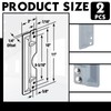 Landhoow 3 x 11" Latch Guard Plate Cover Iron Latch