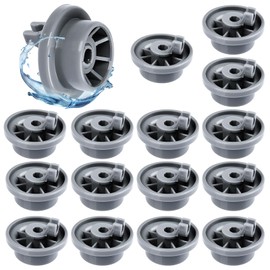 Set of 16 Dishwasher Wheels Universal Basket Wheels Replacement Parts Dishwasher Basket Wheels Dishwasher Replacement Lower Basket Wheels Universal for Many Standard Bosch & Siemens Dishwashers