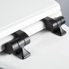 Mayfair Bennett Toilet Seat with Matte Black Hinges, Slow Close