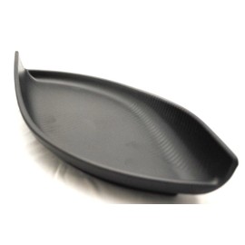 Lucky Star Melamine Plates Sushi Sashimi Salad Serving Dinner Platter Dishes, 11-1/4" X 5" or 14" X 6-1/4", Boat Shaped, Black (10, 14" X 6-1/4")