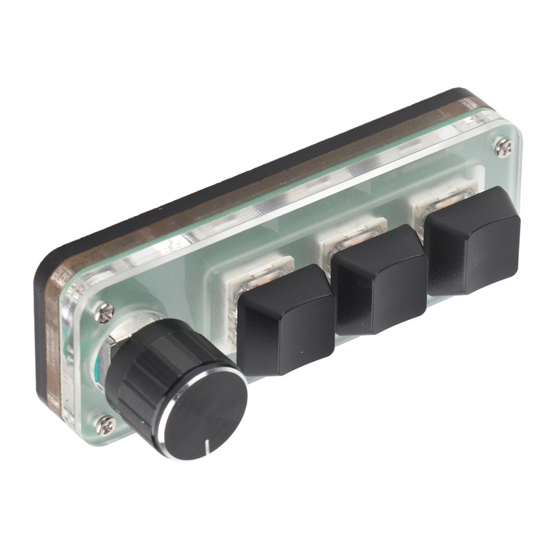 3 Key Small Keypad Multifunctional Shortcut RGB Backlight USB Mechanical