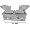 Wall Mount Gate Butterfly Fork Latch - 1-3/8" to 1-5/8"