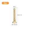 sourcing map Brass Wood Screws, 20 Pieces M3.5 x 35