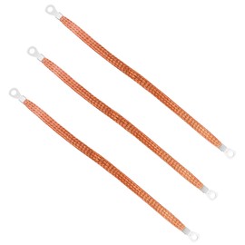 Flaconi 3 x 0.66 inch ground cable car, motor ground band, ground cable, ground tape, suitable for most braided copper grounding bands for high-performance engines in the automotive sector (29 cm)