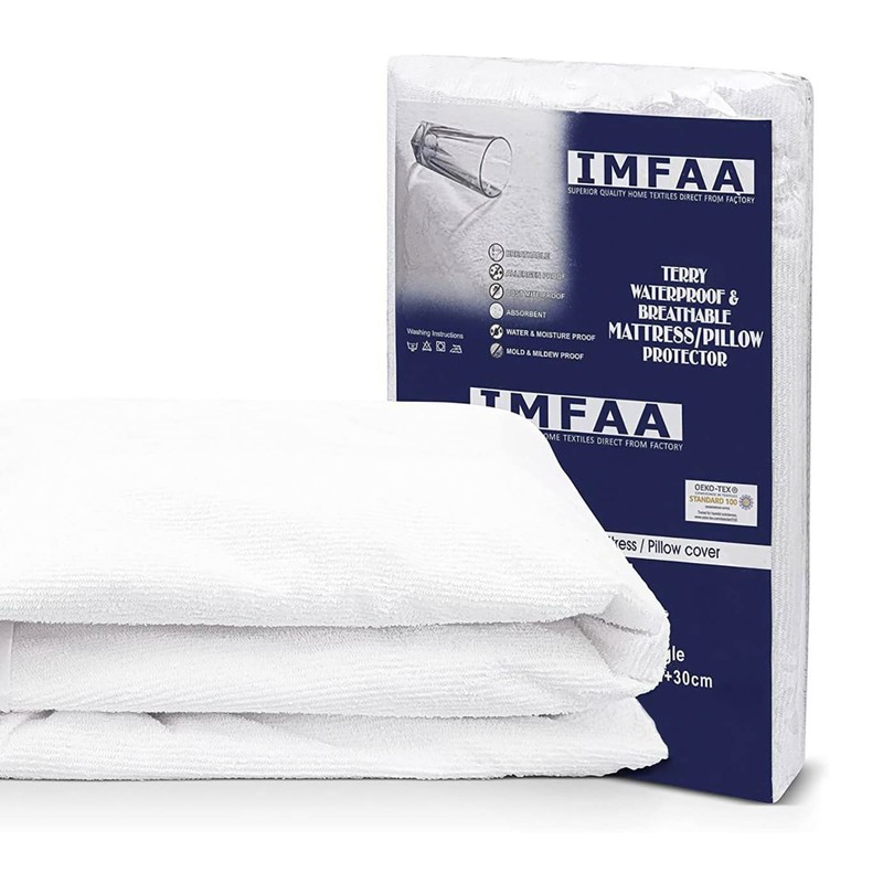 IMFAA 100% Waterproof 4-FT Mattress Protector- Extra Deep 40Cm Stretch