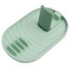 Cooking Spoon Rest, Green, Made of PP Material, Non-Slip Spoon