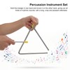Triangle Percussion Instrument Set Wood Musical Percussion Instrument Toy for