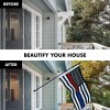 UD_G128 - 6 Feet Tangle Free Spinning Flagpole (Black) Thin