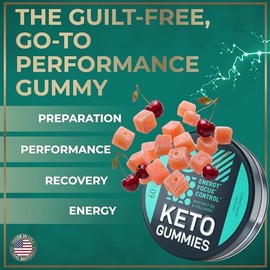 WILD FUEL- Gomitas cetogénicas con aceite MCT y colágeno Keto Candy Gomitas energéticas cetogénicas preentrenamiento Física y