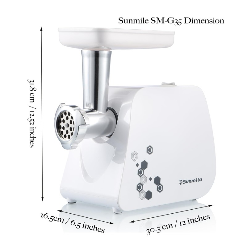 Sunmile Electric Meat Grinder and Sausage Maker - 1HP 1000W