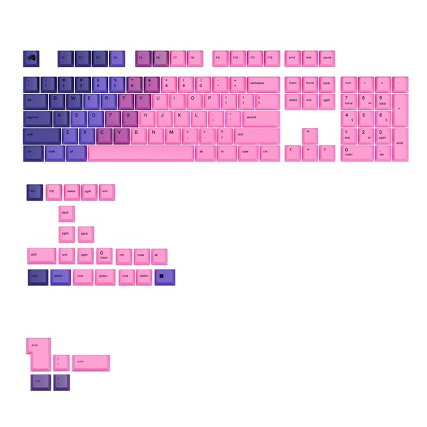 Glorious Gaming - GPBT Gradient Keycaps for Custom Mechanical Keyboards,