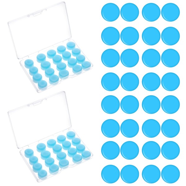 40 PCS Silicone Ear Plugs for Sleeping, Soft Moldable Silicone