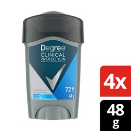 Degree Men Antiperspirant Stick for sweat and body odour Clinical + Clean 24 hour protection with moisturizers against skin irritation Pack of 4
