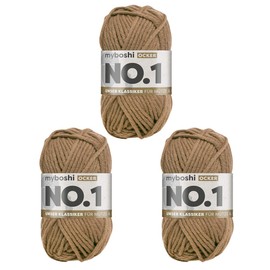 myboshi Crochet and Knitting Yarn | Model: No. 1 with Merino Wool | Thick Yarn