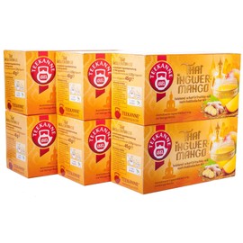 Teekanne Thai Ginger Mango Pack of 6 (6 x 20 Tea Bags) 6 x 45 g