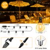 Ccinny Outdoor String Lights 150FT with Remote Dimmer, G40 Globe