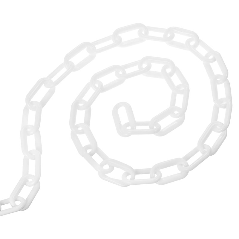 PATIKIL 300ft Plastic Barrier Chain, Safety Barrier Chain Plastic Chain