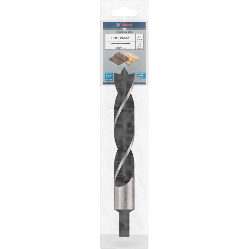Bosch Professional Brad Point Drill Bit (for wood, Ø 26