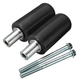 1 Pair Frame Sliders for Motorcycle Practical Anti Crash Protector(Black)