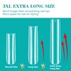 LIONVISON 3XL Clear Full Cover Nail Tips for Acrylic Nails