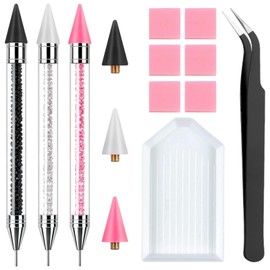 Bedazzling Tools Rhinestone Picker Tool, 3 Bedazzling Pen, 3 Extra Wax Tips