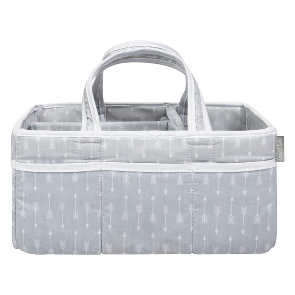 Trend Lab Grey Arrows Storage Caddy Nappy Organiser for Baby
