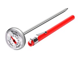 Nicear Milk Coffee Thermometer for Milk, Coffee, Roasting, Tea and Baking Food Temperature Measurement - Stainless Steel Probe with LCD Display, -10 to 110°C/0 to 220°F
