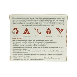 Minimal Essentials Dishwashing Block with Lemon Scented Gum & Eucalyptus 150g