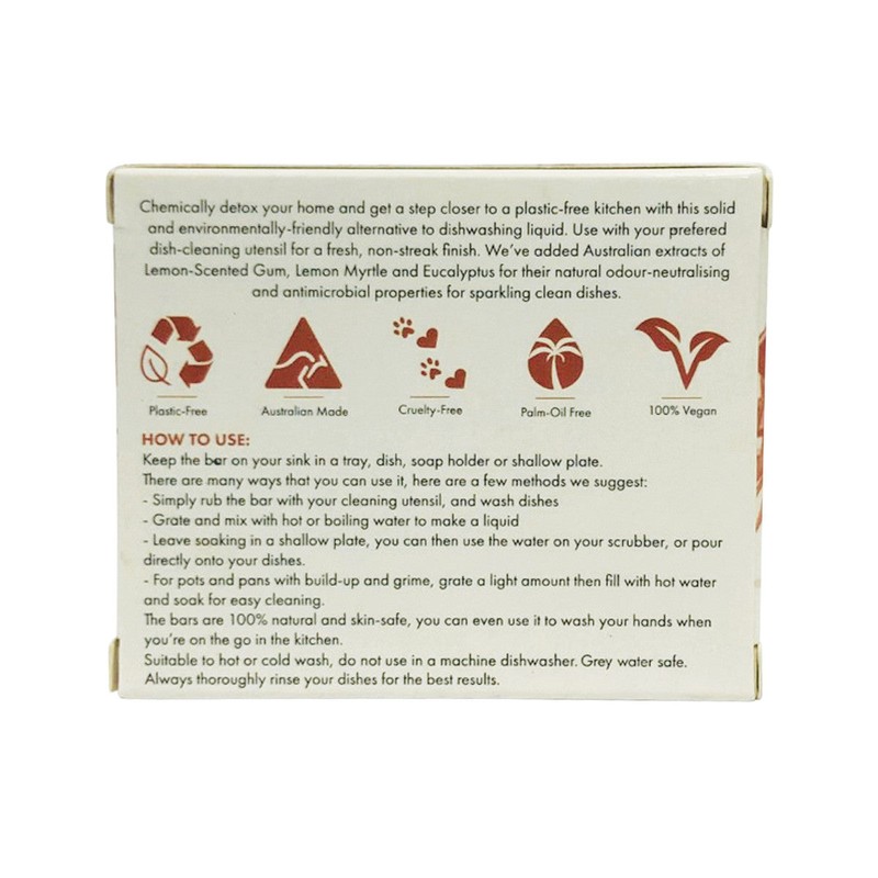 Minimal Essentials Dishwashing Block with Lemon Scented Gum & Eucalyptus