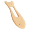2Pcs Wooden Gua Sha Board Fish Shape Polished Beech Sturdy