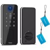 Tilvision Smart Fingerprint Lock Keyless Touchscreen Keypad Deadbolt Fob PasscodeAuto