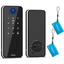 Tilvision Smart Fingerprint Lock Keyless Touchscreen Keypad Deadbolt Fob PasscodeAuto Lock