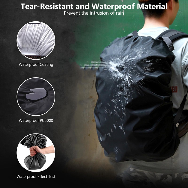 Cylogia Waterproof Backpack Cover for School Bag Rucksack Durable Foldable