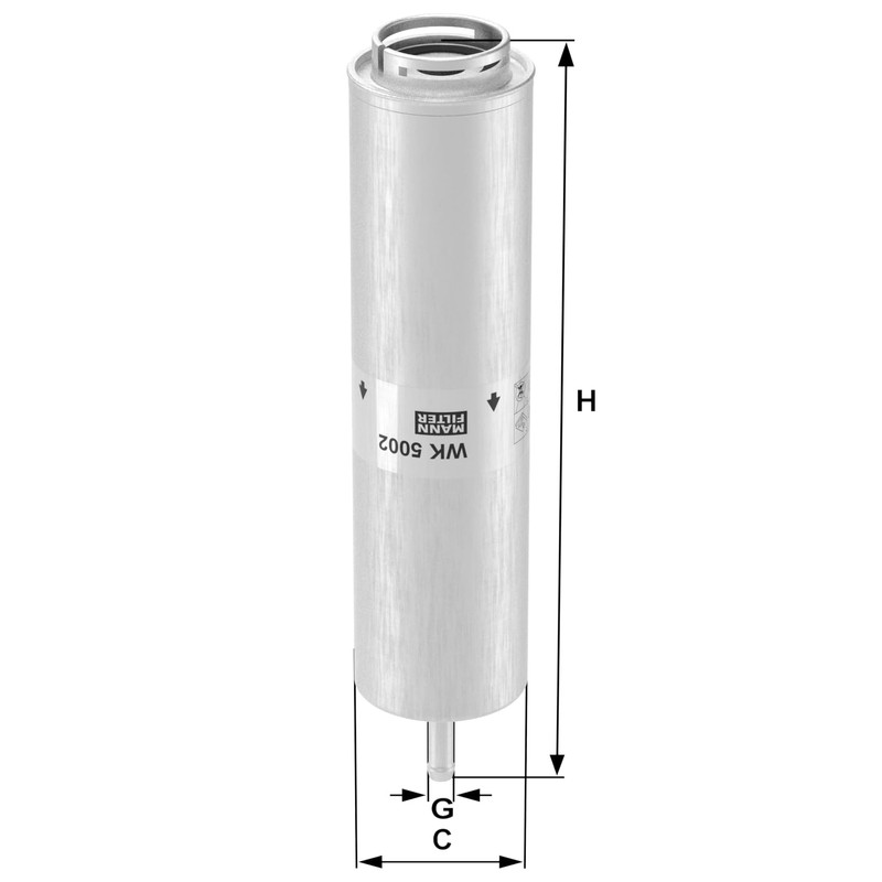 MANN-FILTER WK 5002 Fuel Filter for Cars and Transporters