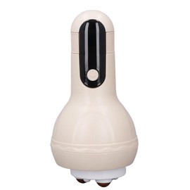 Electric Abdominal Massager, Abdomen Massager User Friendly Muscle Relaxation Automatic for Home (Apricot)