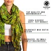 PANASIAM Sarong in green tones, scarf, towel, beach towel, wrap