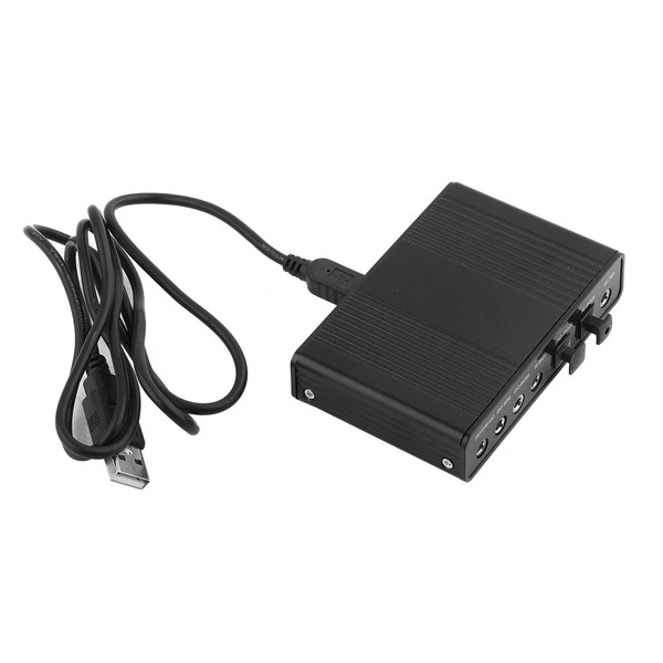 USB 2.0 External Sound Card, 6 Channel External Audio Adapter