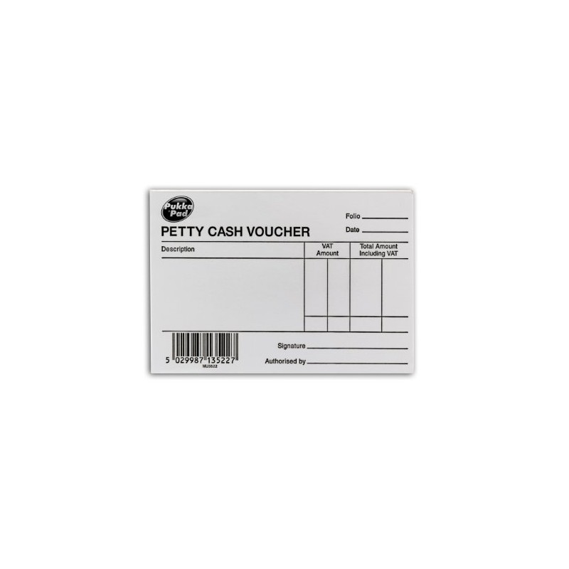 Pukka Pad, Petty Cash Slips 88 x 138mm Pack of